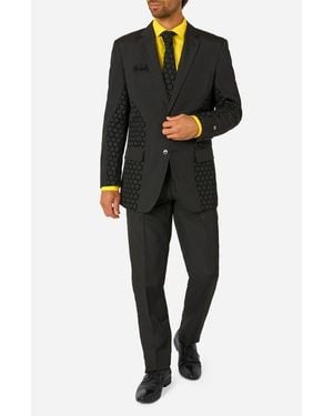 Opposuits The Batman Slim Fit Two-Piece Suit & Tie Set - Black