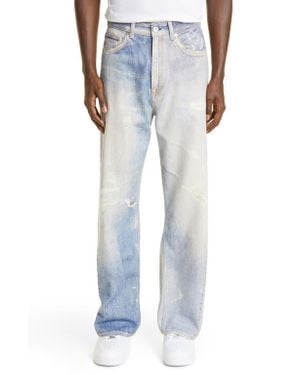 Our Legacy Third Cut Trompe L'Oeil Straight Leg Jeans - Blue