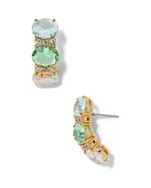 Nadri Mojito J Hoop Earrings - Blue