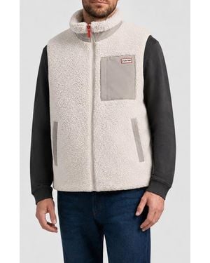 HUNTER Noah Faux Shearling Vest - Multicolor