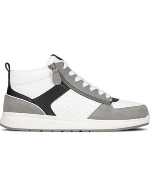 BILLY Footwear Comfort Double Zip High Top Sneaker - Gray