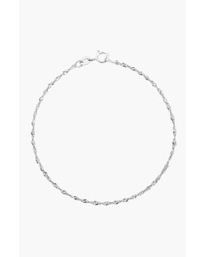 AUrate New York Barely There Chain Bracelet - White