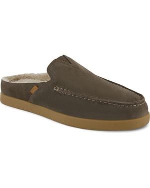 TOMS Alonso Fleece Lined Mule - Brown