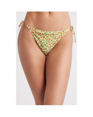 & Other Stories Side Tie Bikini Bottoms - Metallic