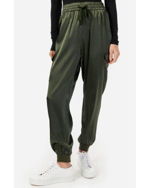 Cami NYC Elsie Stretch Silk Sweatpants - Green