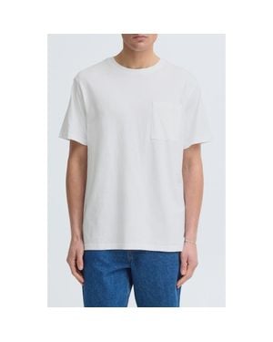Solid Durant Solid Cotton Pocket T-Shirt - White
