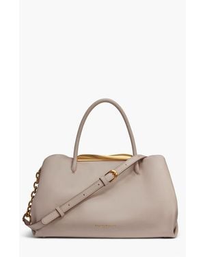 Donna Karan Poplin Small Satchel - Natural