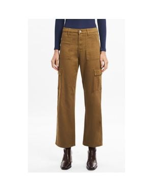 Bayeas Angel High Waist Ankle Cargo Pants - Natural