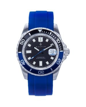 Nautis Interceptor Box Set With Interchangable Bands And Date Display - Blue