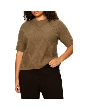 Sanctuary Perfect Short Sleeve Sweater - Brown