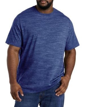 Harbor Bay by DXL Big & Tall Space-Dyed T-Shirt - Blue