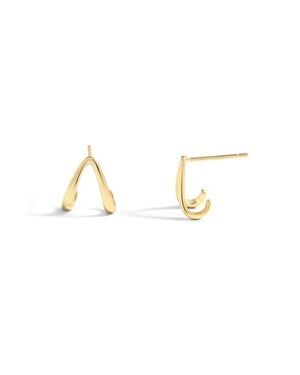 Mint & Lily Wishbone Huggie Earrings - Multicolor