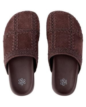 The Sak Bolinas Suede Clog Shoe - Brown