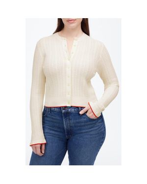 Madewell The Signature Open Knit Cardigan - White
