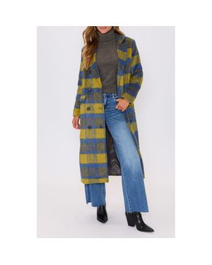 Vici Collection Marlowe Plaid Coat - Blue