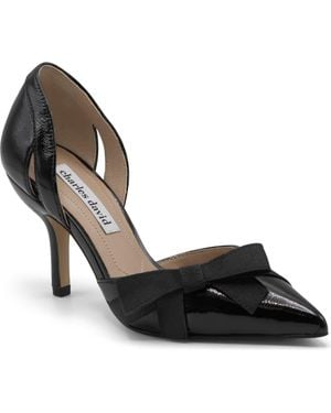 Charles David Gluck Faux Leather Pump - Natural