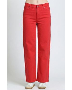 Apny Mini Bootcut Jeans - Red