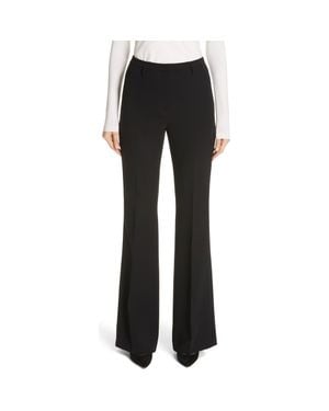 Akris Farrah Stretch Wool Flare Pants - Black