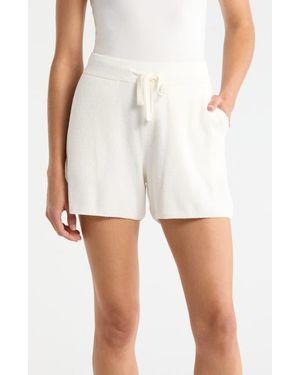Barefoot Dreams Cozychic Ultra Lite Drawstring Lounge Shorts - White