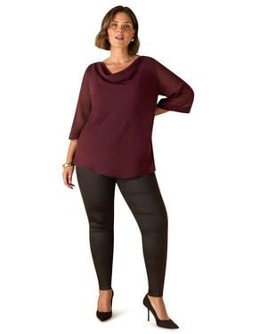 Live Unlimited Coated Jegging - Red
