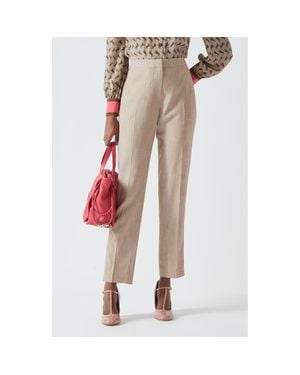 LK Bennett Amelia Slim Fit Pants - Pink
