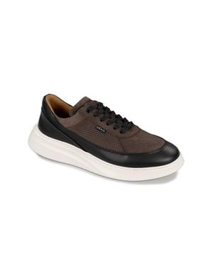 GRAIL Showman Leather Sneaker - Brown
