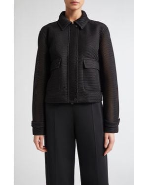 Max Mara Strenna Technical Mesh Jacket - Black