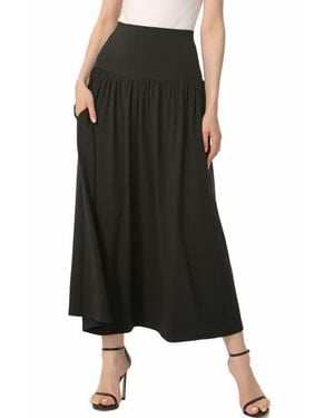 Kimi + Kai Tiered Maxi Skirt - Black