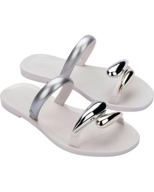 Melissa Eden Slide Sandal - Metallic