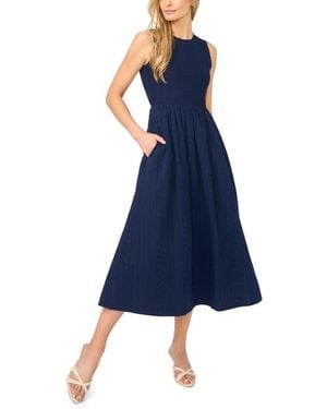Cece Sleeveless Midi Sweater Dress - Blue