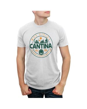 Star Wars Mos Eisley Cantina Badge Graphic T-Shirt - Gray