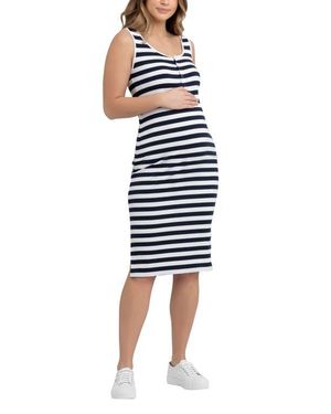 Ripe Maternity Lee Button Down Rib Dress - Blue