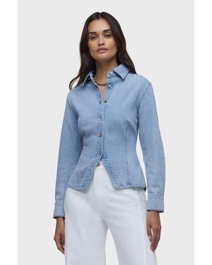 Hudson Jeans Button-Up Long Sleeve - Blue