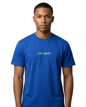 Amir James Clothiers Just Start Tee - Blue