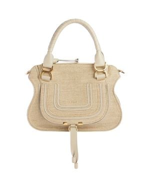 Chloé Marcie Woven Satchel - Natural