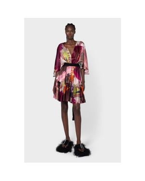 ROKSANDA Yasmin Printed Silk Mini Dress - Red