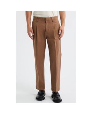 Open Edit Straight Leg Pants - Brown