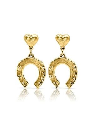 Bowood Lane Wilder Hart Earrings - Metallic