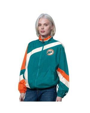 Starter Miami Dolphins Vintage 1St Quarter Full-Zip Windbreaker - Green
