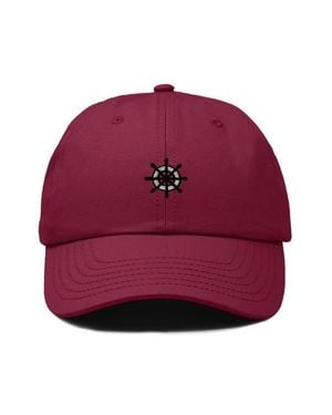 Alix Ship Wheel Dad Hat - Red