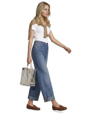 Lands' End Clear Tote - Blue