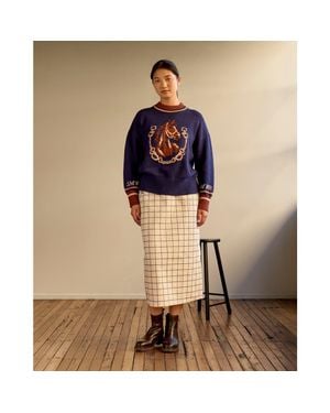 SMWR. By The Somewhere Co Le Rodeo Knit Sweater - Blue