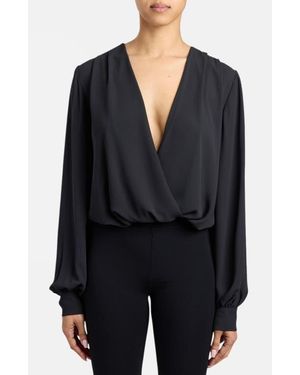 Santorelli Zarina Long Sleeve Bodysuit - Blue