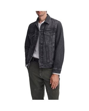 Rag & Bone Rb3 Denim Trucker Jacket - Gray