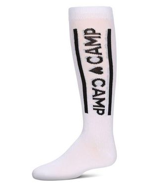 Memoi Camp Love Knee High Socks - Pink