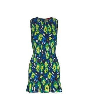 Simon Miller Belle Smocked Mini Dress - Blue