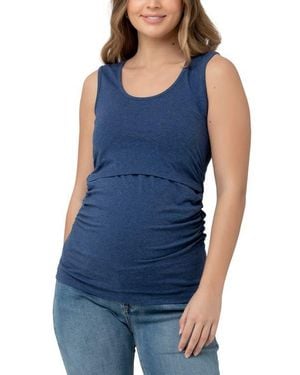 Ripe Maternity Organic Nursing Tank - Blue
