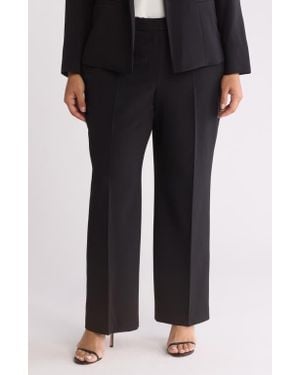 Kasper Tab Front Trouser Pants - Black