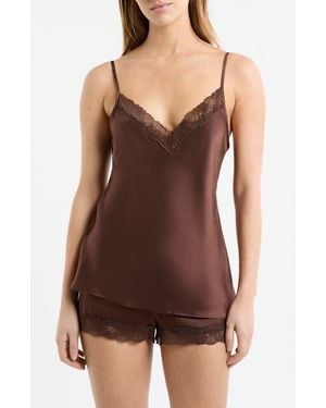 Etam Milky Silk Camisole - Purple