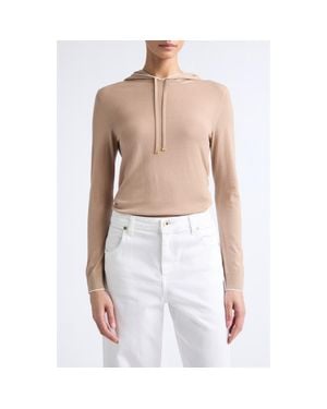 Eleventy Merino Wool Hoodie - White